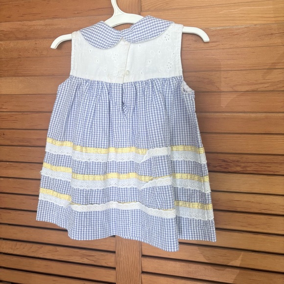 Saynara Blue and White Gingham Dress - Picture 2 of 4